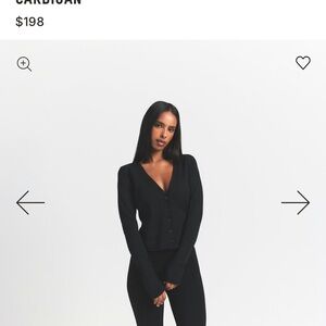 SKIMS Black Cardigan